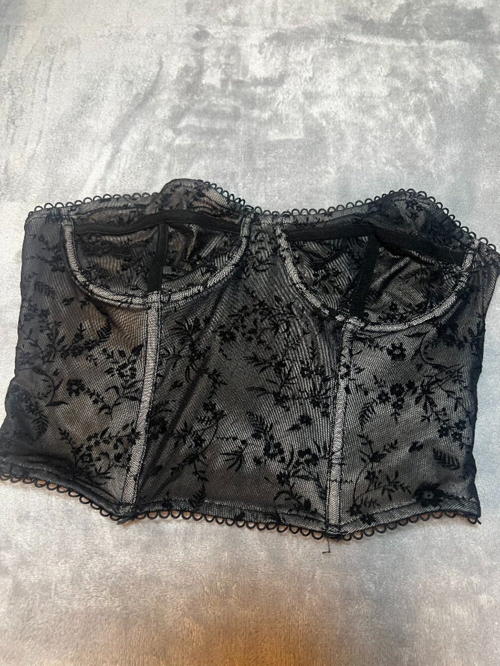 Windsor corset top with boning, size L, stretch